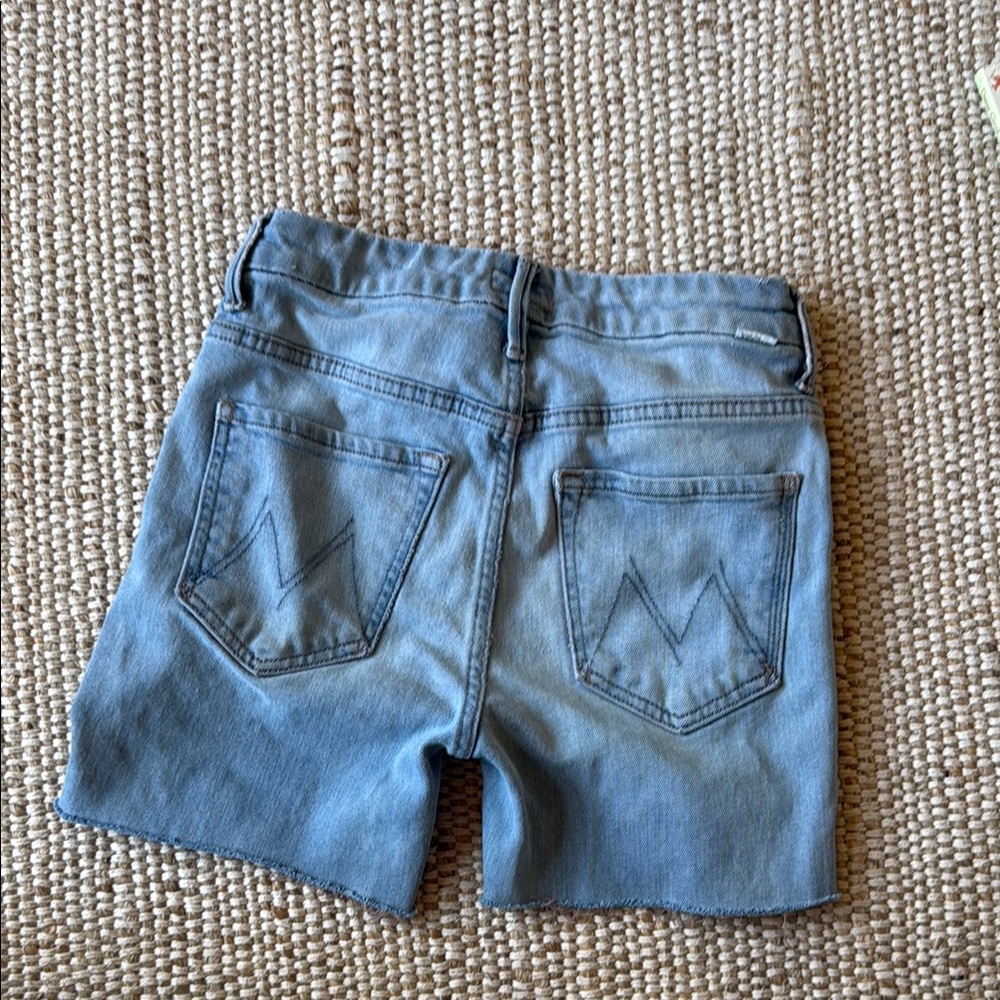 Mother Blue Denim Shorts